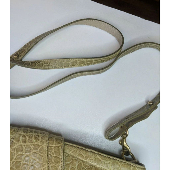 Brahmin Vintage Olive Green Crocodile Handbag rare ooak htf LAST CHANCE SALE - Picture 5 of 13